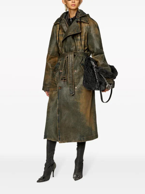 Diesel trench coat on sale