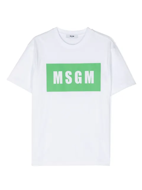 MSGM Kids logo-print cotton T-shirt