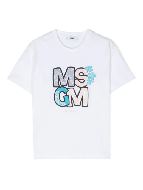MSGM Kids logo-print T-shirt