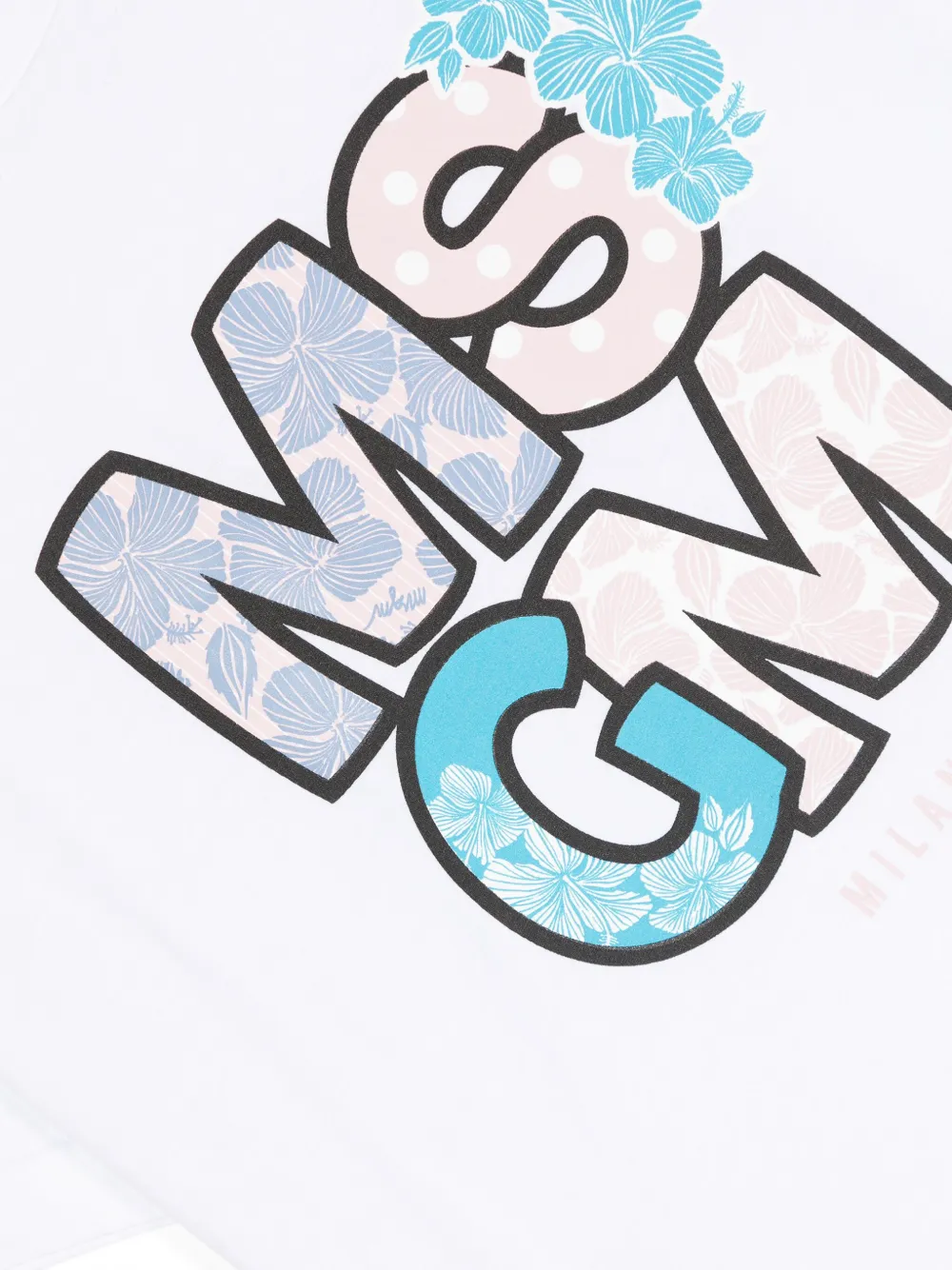 Msgm Logo-print T-shirt In White