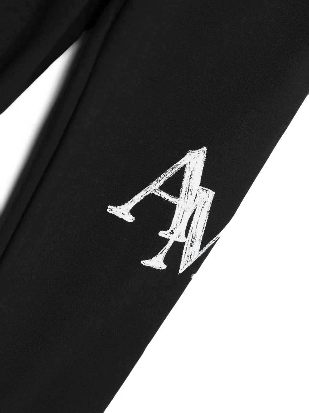 AMIRI KIDS logo-flocked Cotton Track Pants | Black | FARFETCH