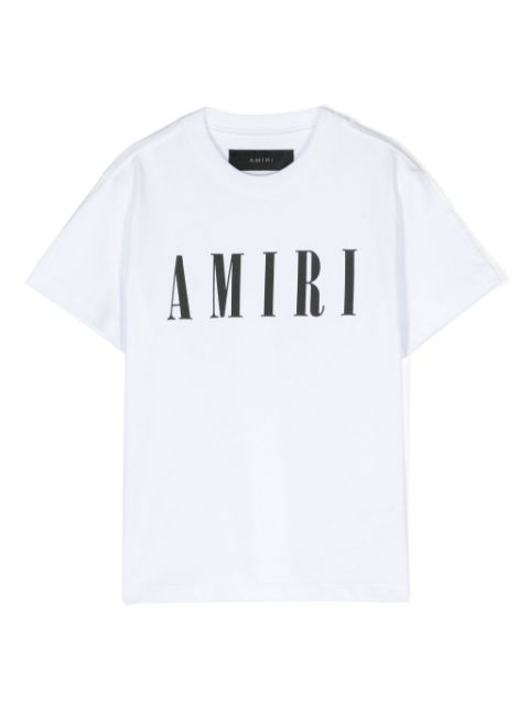 AMIRI KIDS playera con logo afelpado