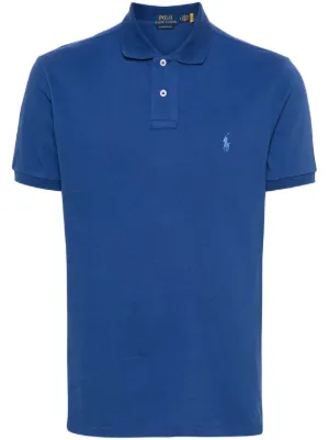 Polo Ralph Lauren 经典修身polo衫| 蓝色| FARFETCH CN