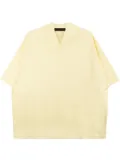 FEAR OF GOD ESSENTIALS logo-flocked cotton T-shirt - Yellow