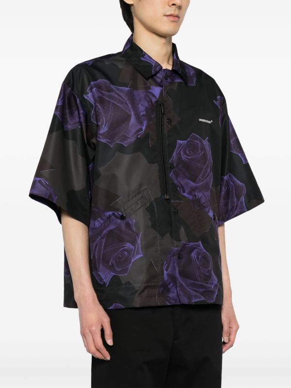 Undercover rose-print Twill Shirt - Farfetch