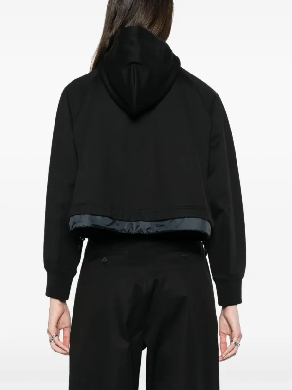 Drawstring hoodie cropped deals