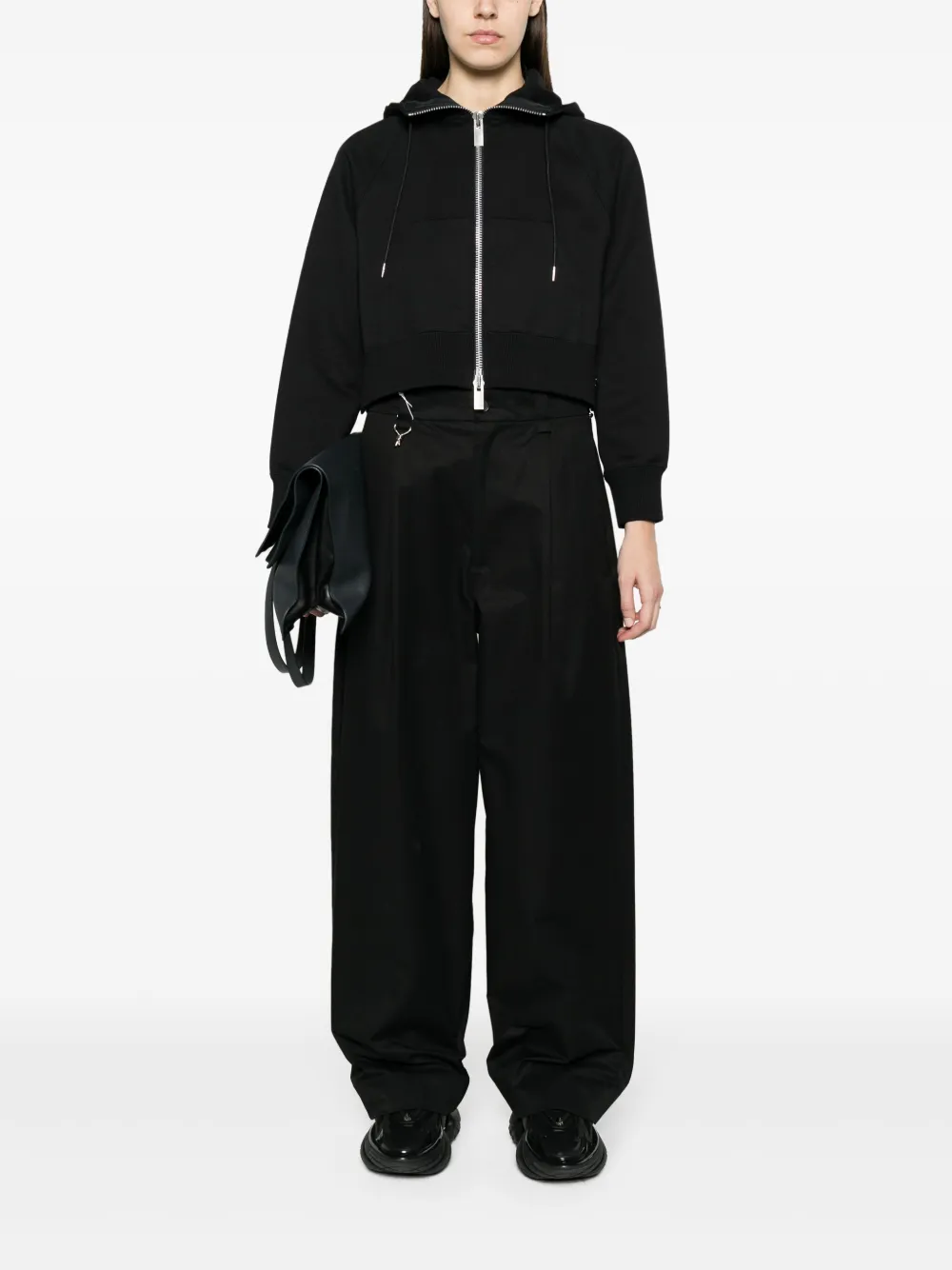 sacai Hoodie met trekkoord - Blauw
