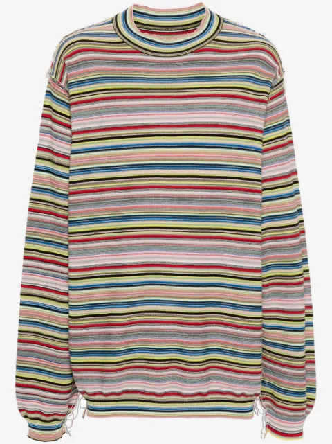Maison Margiela suéter con motivo de rayas