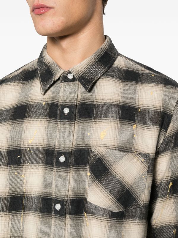 R13 Distressed Cotton Shirt Farfetch