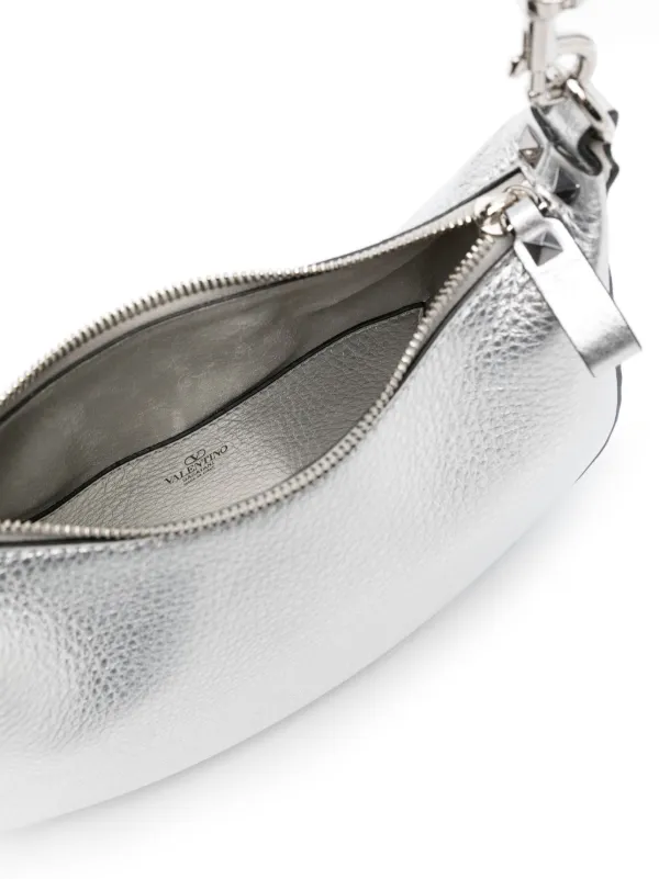 Valentino Garavani Mini Rockstud Cross Body Bag | Silver