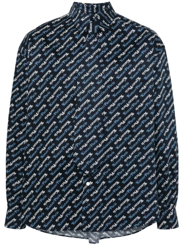 VERDY 香港 All Rights Reserved Kenzo x Verdy logo-print Shirt | Blue | FARFETCH