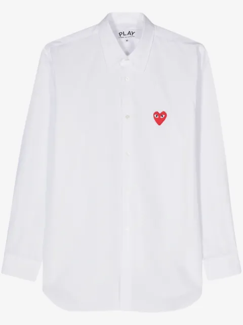 Comme Des Garçons Play heart-patch long-sleeve shirt