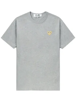 Comme Des Garçons Play Play heart-emblem T-shirt | Grey | FARFETCH