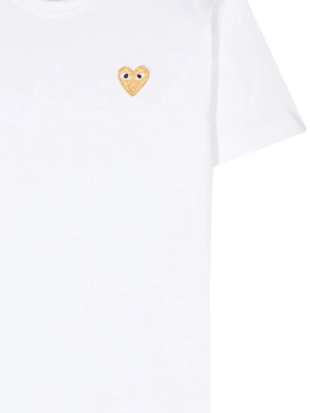 Comme Des Garçons Play T-shirt met logodetail Wit