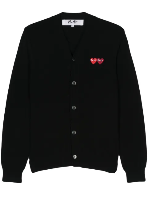 Comme Des Garçons Play cárdigan con parche de corazón