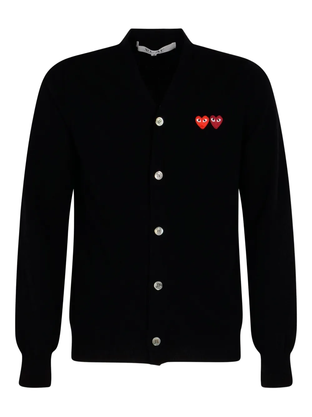 Comme Des Garçons Play Vest met hartpatch Zwart