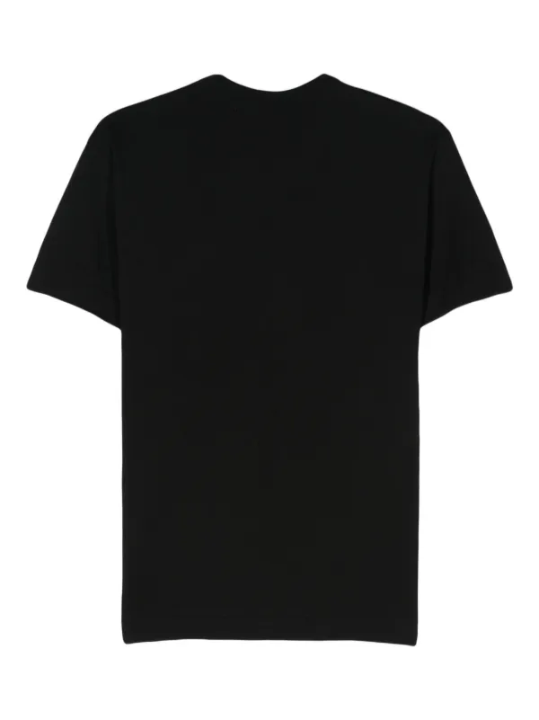 Comme Des Garcons Play heart patch Cotton T shirt Black FARFETCH HK