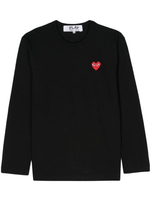 Comme Des Garçons Play t-shirt en coton à patch cœur