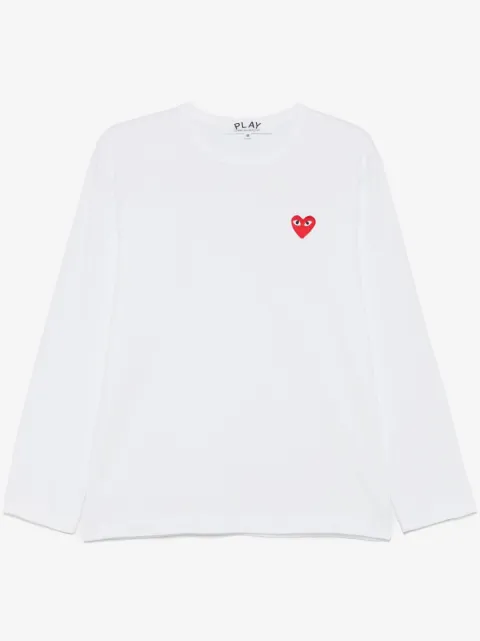 Comme Des Garçons Play heart-patch long-sleeve T-shirt