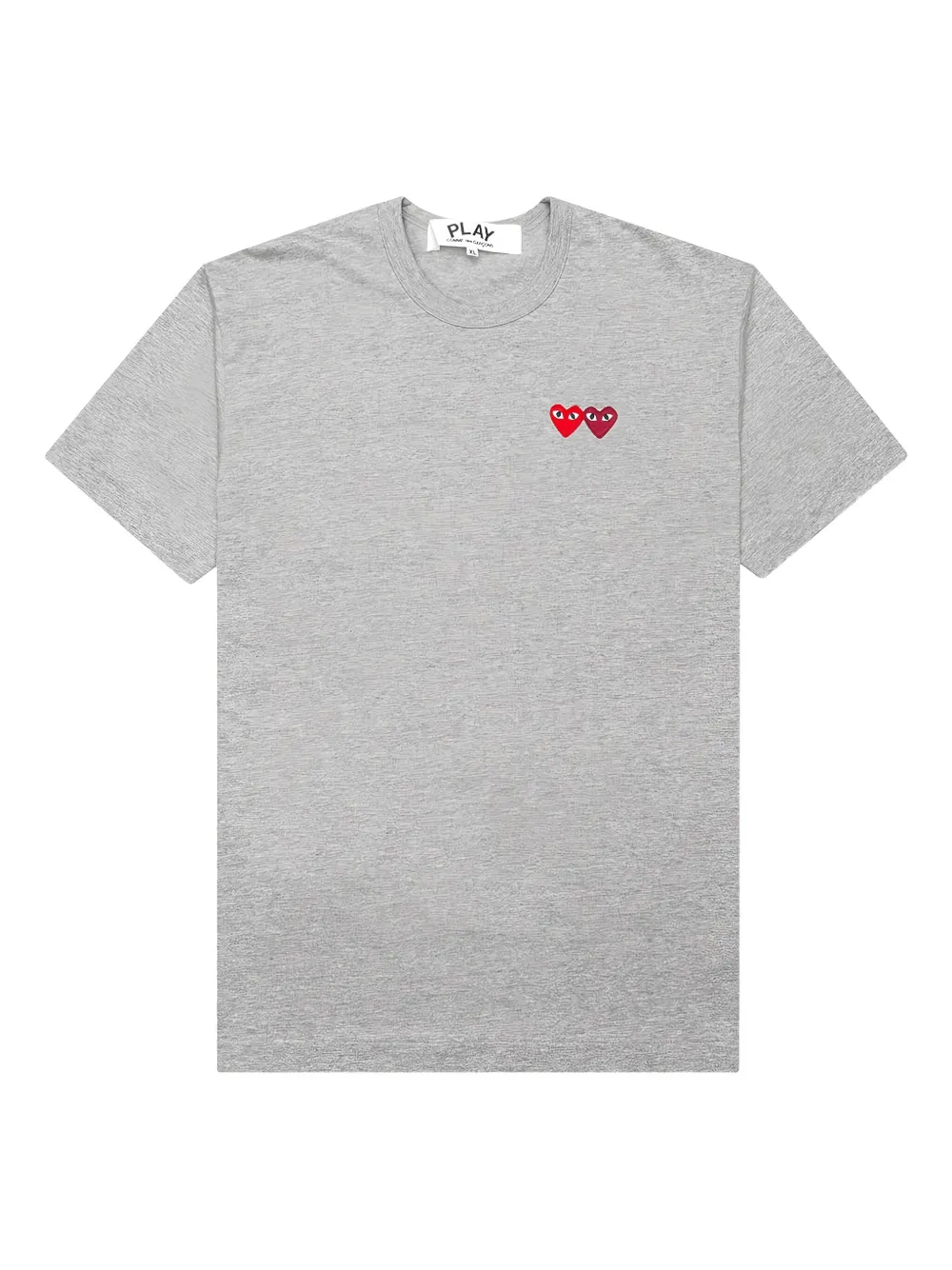 Comme Des Garçons Play T-shirt met hartpatch Grijs