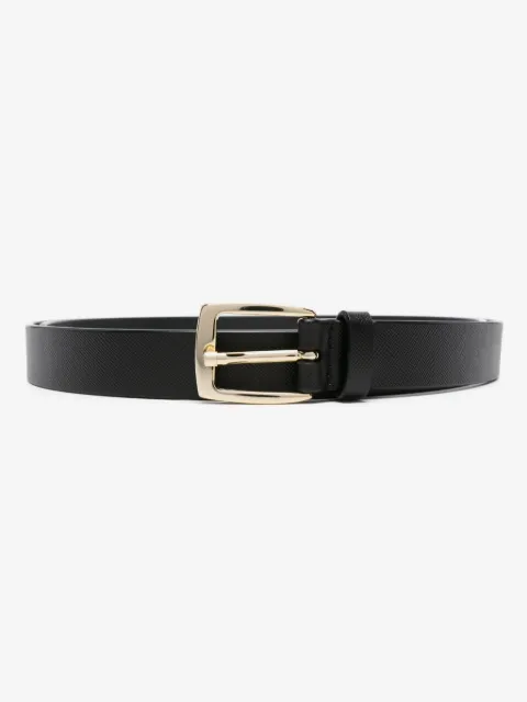 D4.0 buckle-fastening Saffiano-leather belt