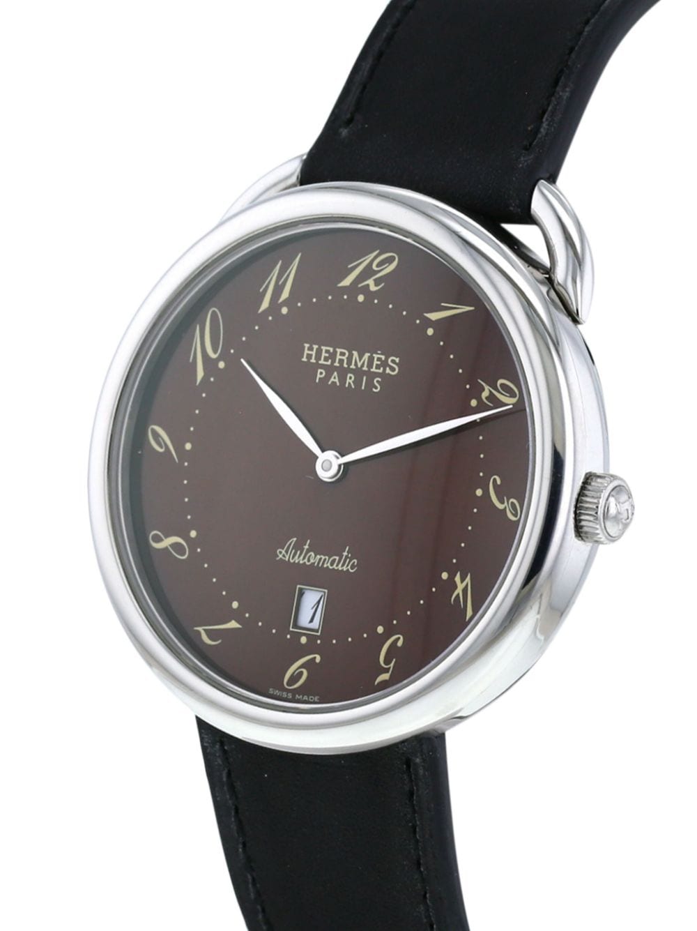 Pre-owned Hermes 2000s  Arceau 41mm In Black