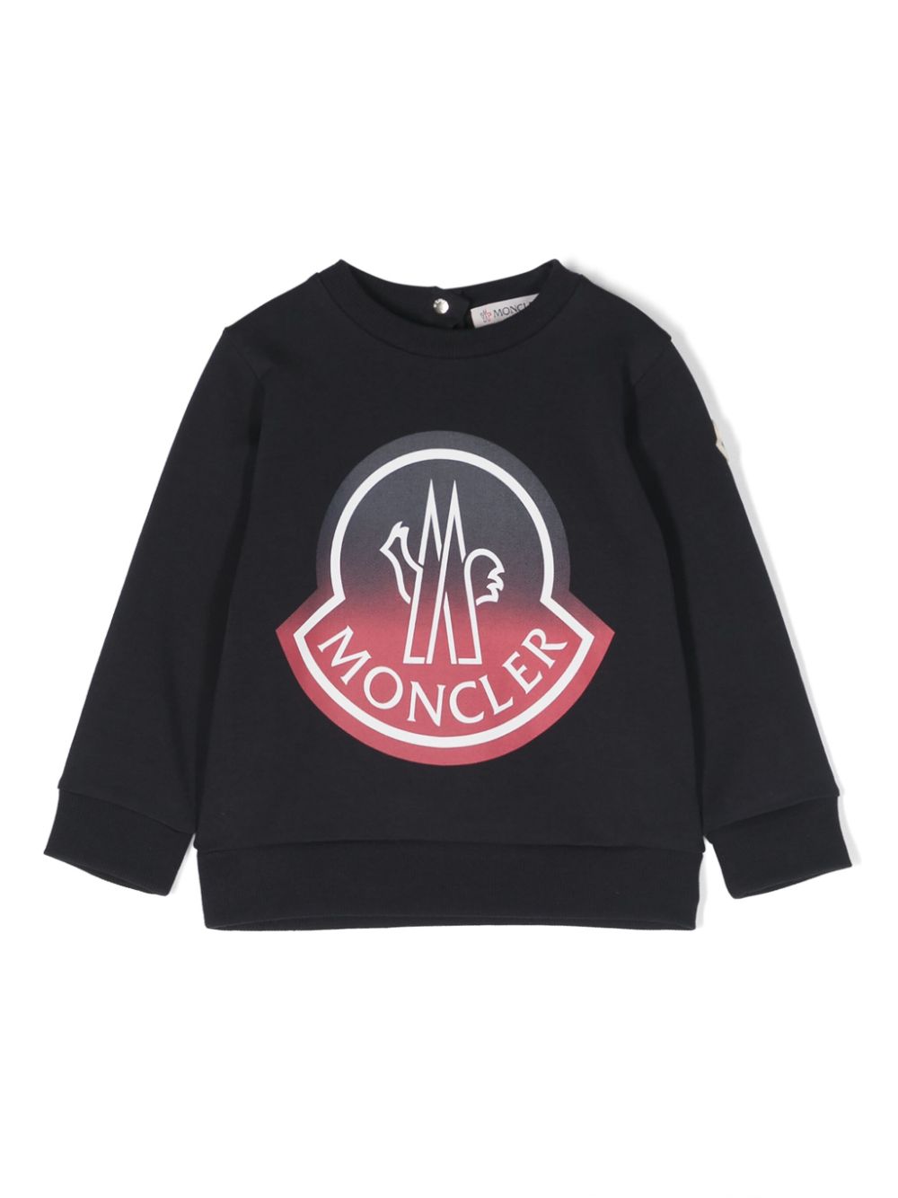 Moncler Enfant Sweater met ombré-effect Blauw