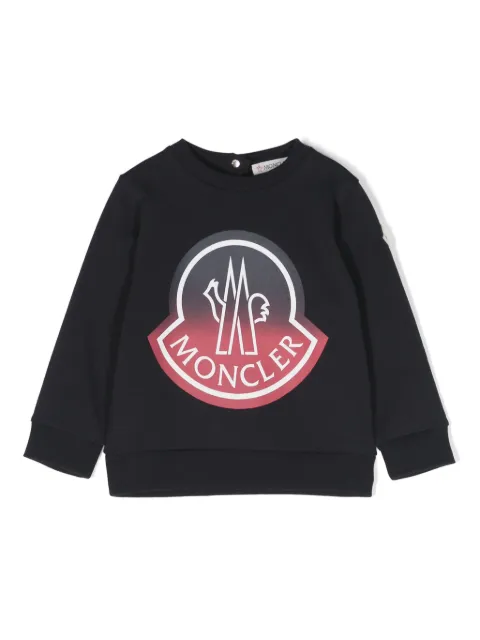 Moncler Enfant logo-print ombré-effect sweatshirt