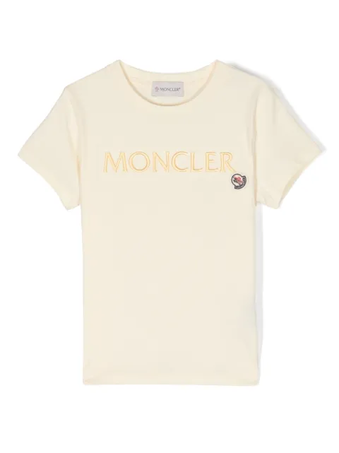 Moncler Enfant playera con logo bordado