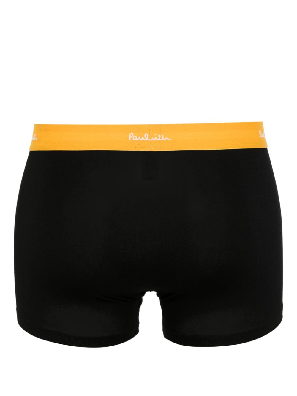 Shop Paul Smith Logo-waistband Cotton Briefs (pack Of Three) In Black