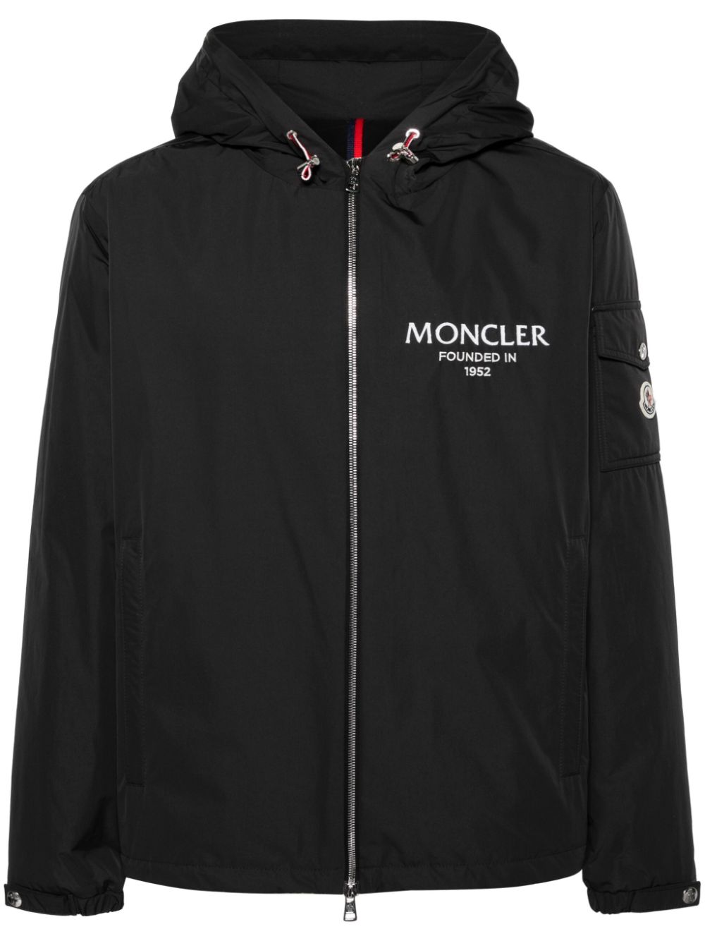 Moncler Hooded Down-feather Puffer Jacket In Black