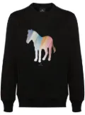 PS Paul Smith Zebra-print cotton sweatshirt - Black