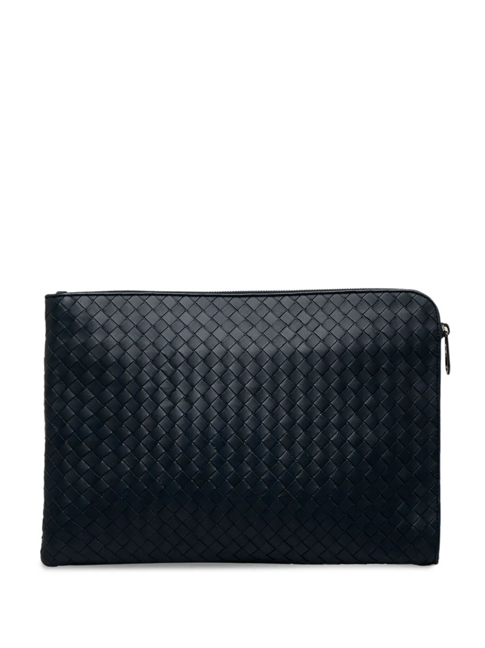 Bottega Veneta Pre-Owned 2000-2010 Intrecciato top-zip clutch - Zwart