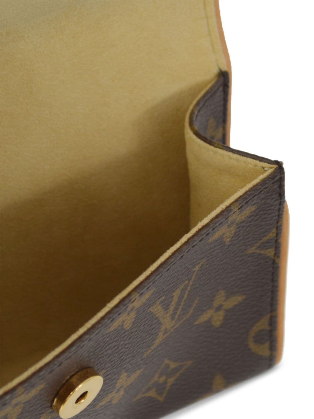 Pre-owned Louis Vuitton 2001  Pochette Florentine Belt Bag In Brown