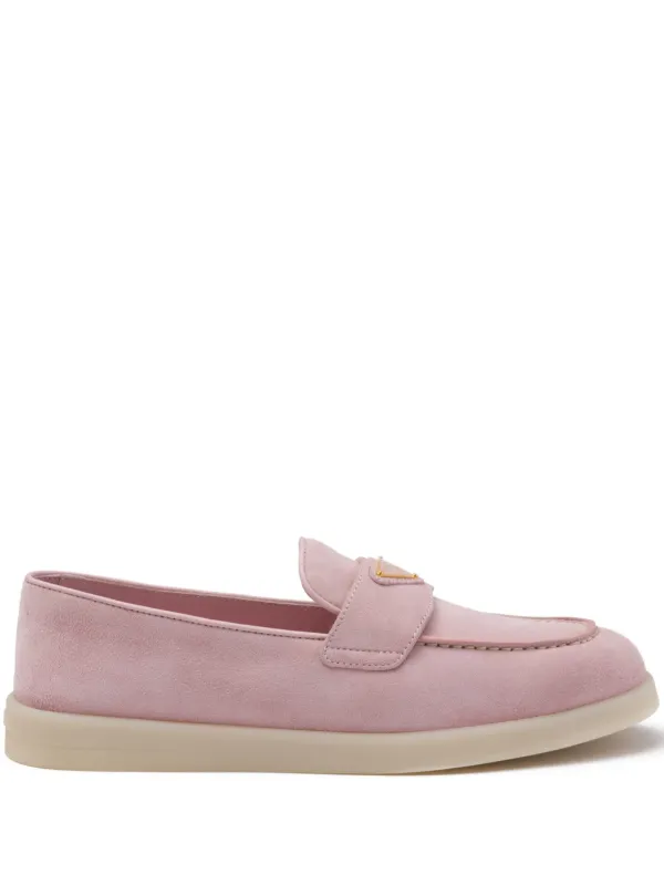 Prada トライアングルロゴ ローファー - Farfetch