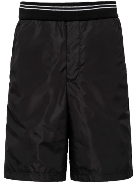 Prada triangle-logo piqué bermuda shorts