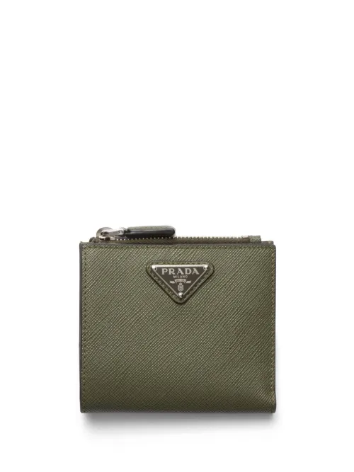 Petit portefeuille en cuir Saffiano - Prada - Modalova