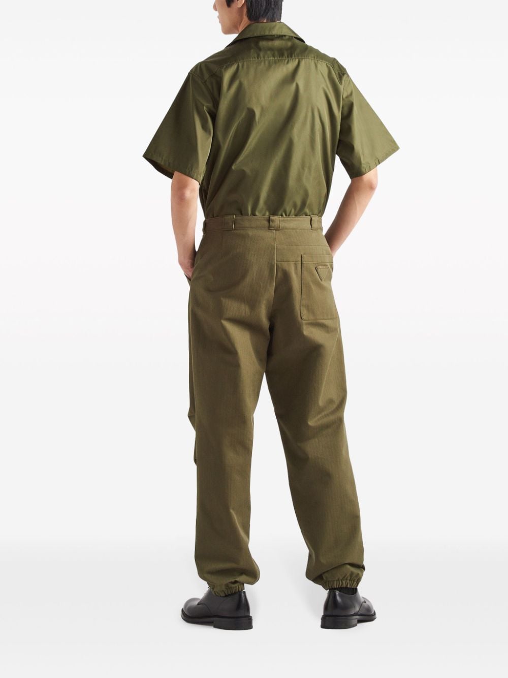 Prada Re-Nylon overhemd met korte mouwen Groen
