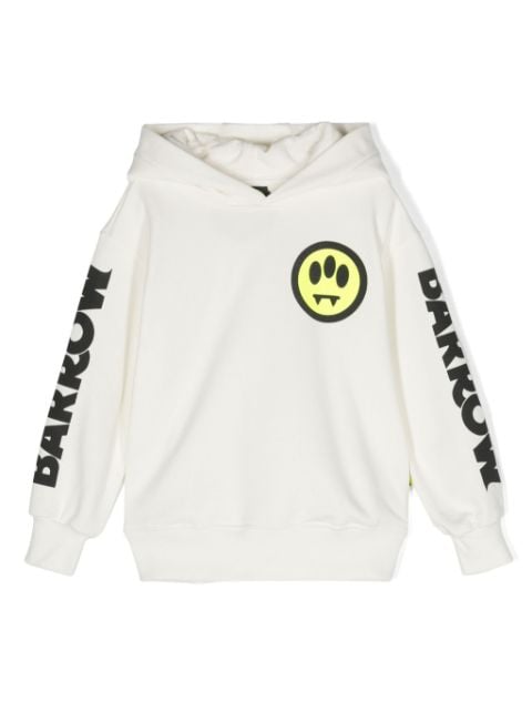 Barrow kids logo-print cotton hoodie