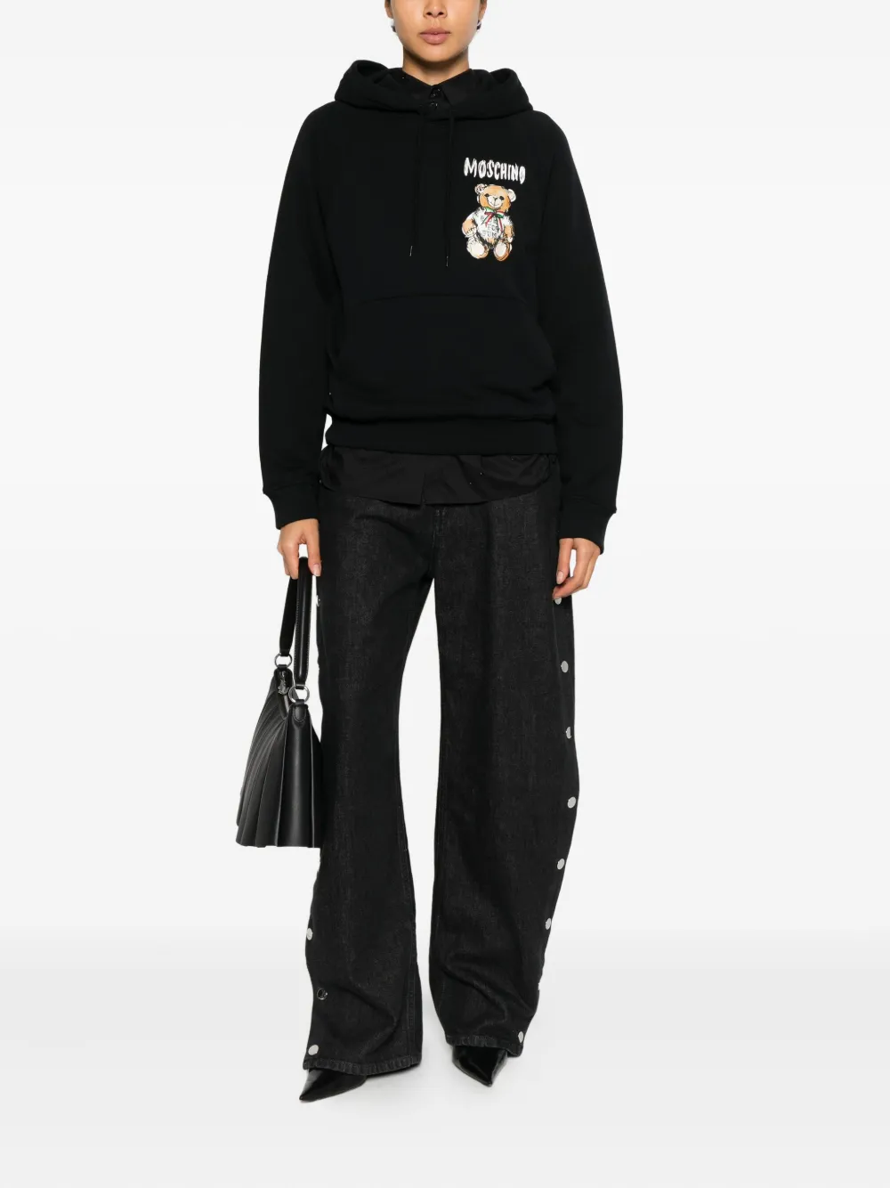 Moschino Teddy Bear hoodie - Zwart