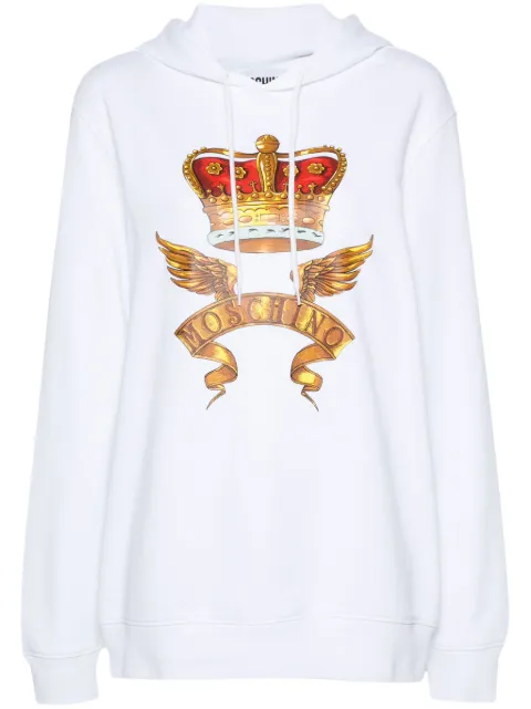Moschino crown-print hoodie
