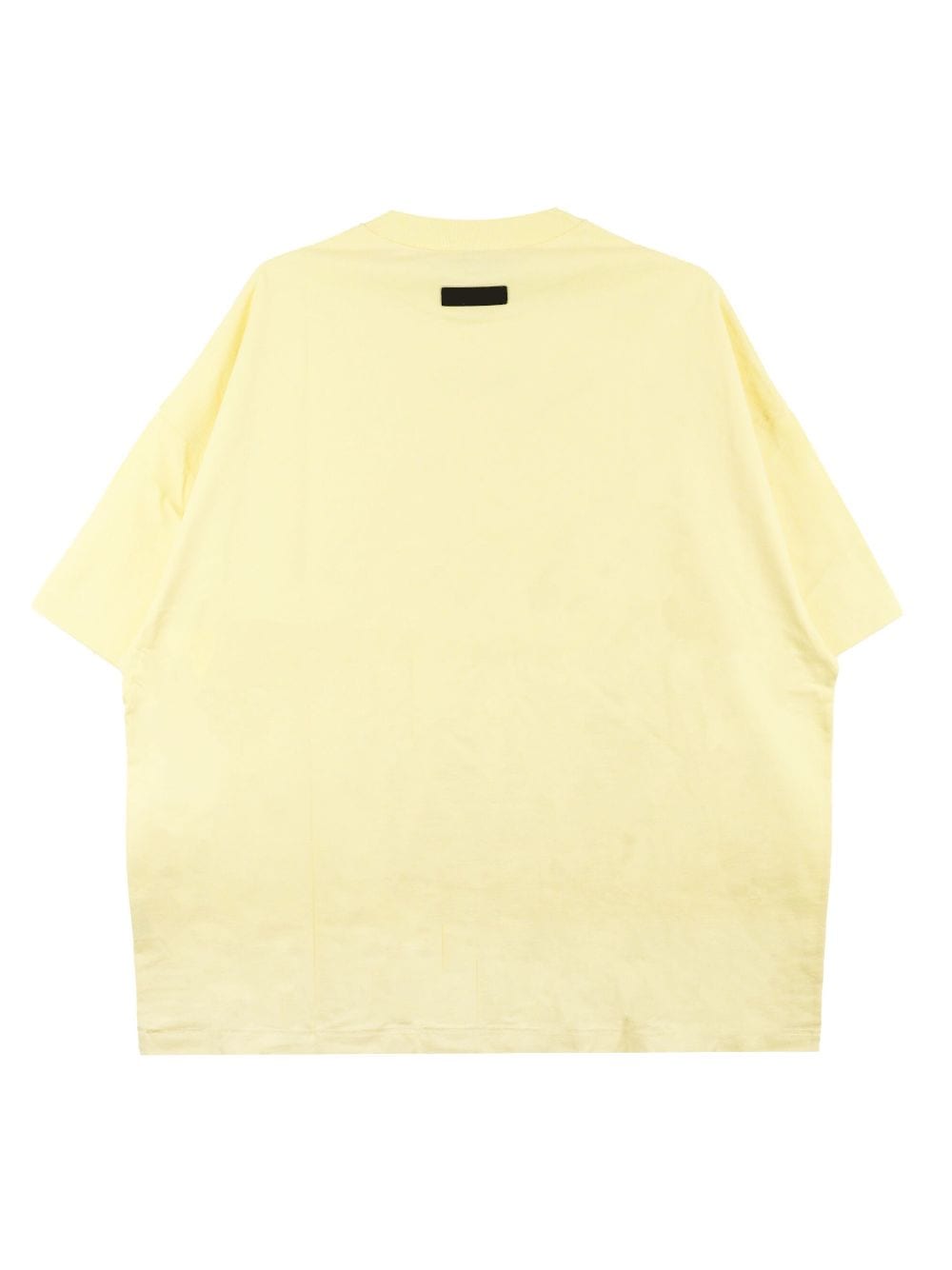 Shop Essentials Logo-appliqué Cotton T-shirt In Yellow
