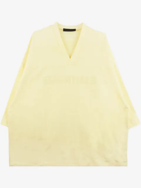 FEAR OF GOD ESSENTIALS logo-flocked cotton T-shirt