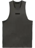 FEAR OF GOD ESSENTIALS logo-appliqué cotton tank top - Green