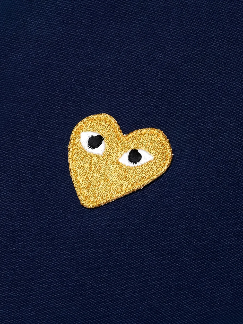 Comme Des Garçons Play T-shirt met hartpatch Blauw