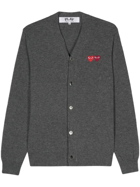 Comme Des Garçons Play cárdigan con parche de corazón