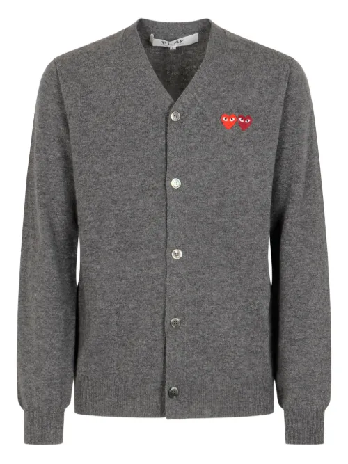 Cardigan en laine à patch cœur - Comme Des Garçons Play - Modalova