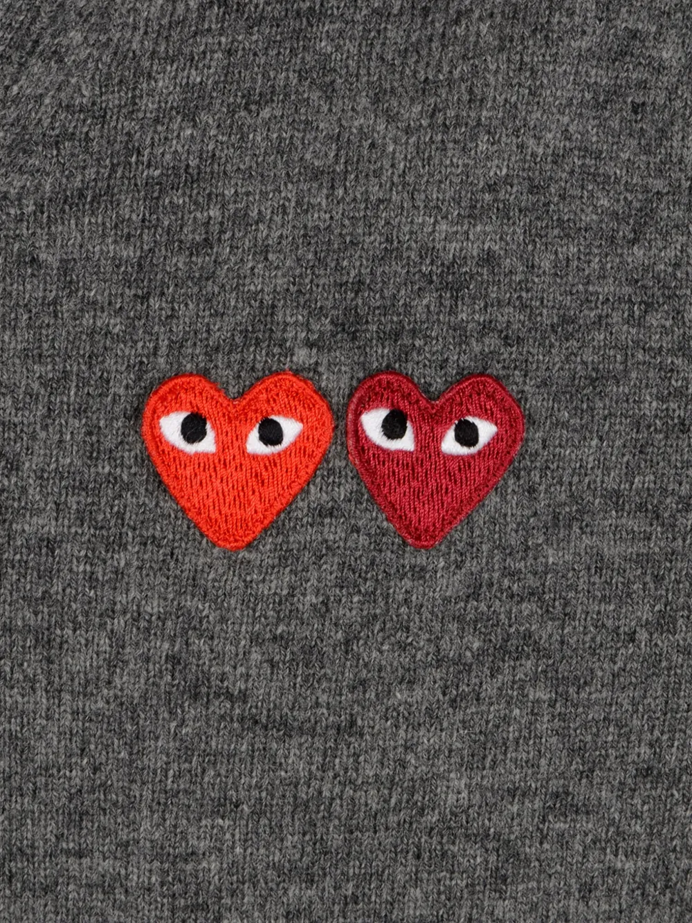 Comme Des Garçons Play Vest met hartpatch Grijs