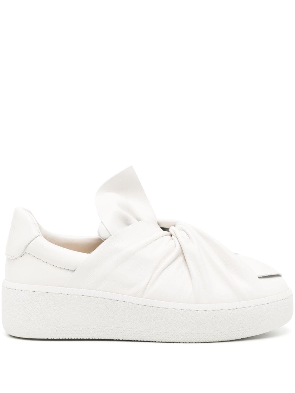 Ports 1961 Bee Leather Sneakers In Gray