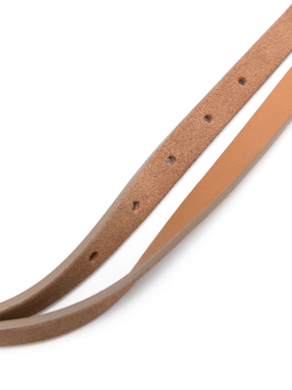 Shop D4.0 Double-strap Leather Belt In Brown
